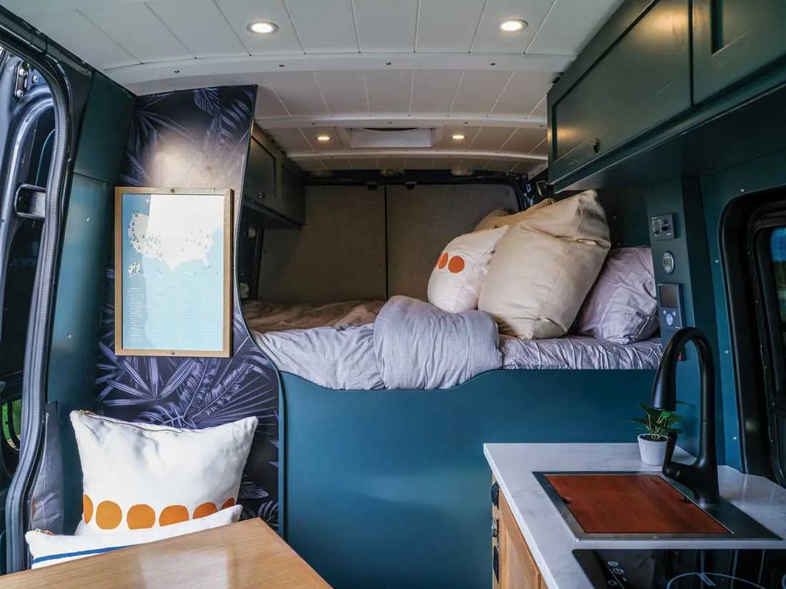 Abbee Hoyt spent weeks mulling layouts for her 60-square-foot living space