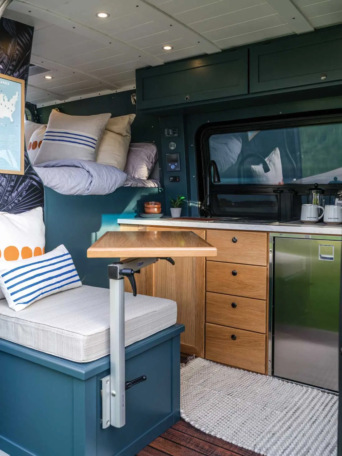 Abbee Hoyt spent weeks mulling layouts for her 60-square-foot living space
