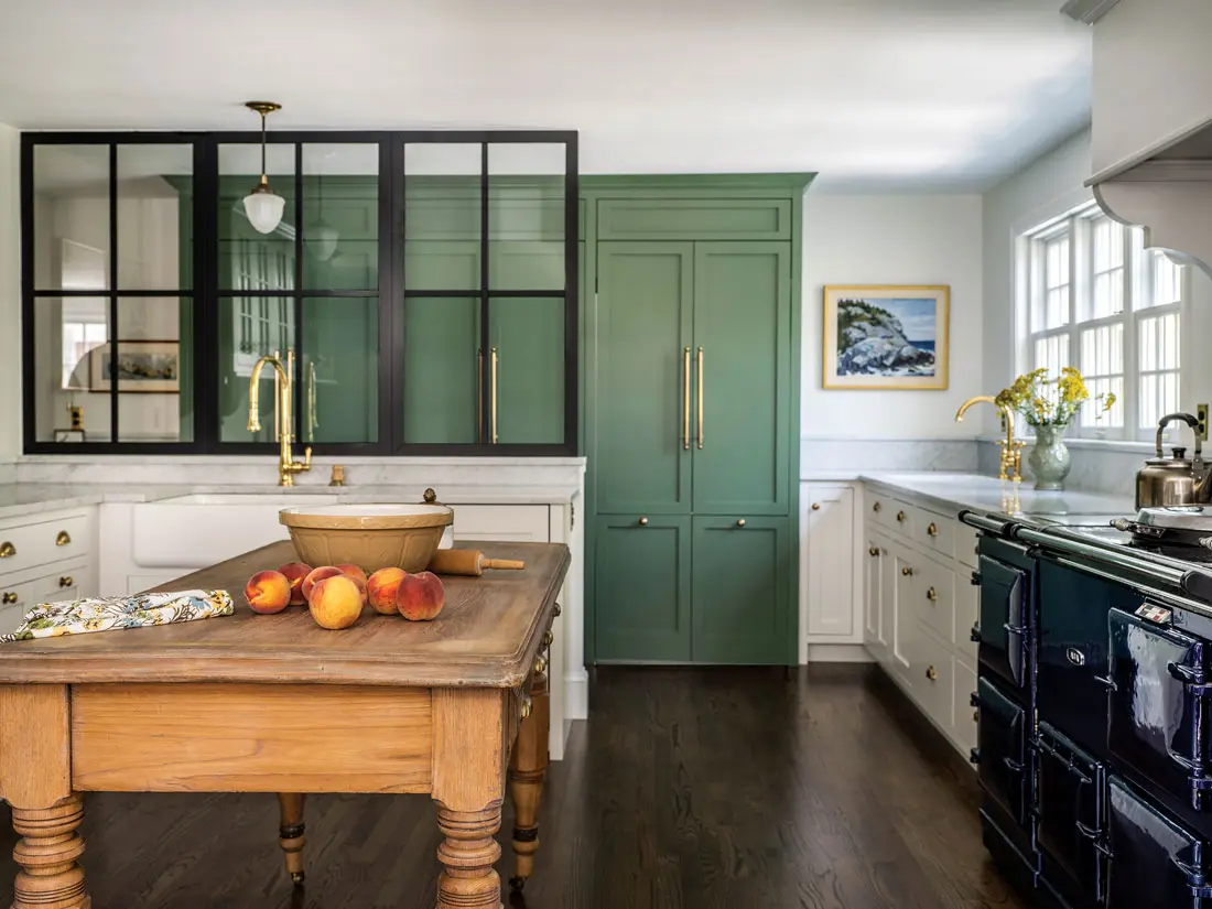 Williams’s sister, Cape Elizabeth designer Sadie Lombard, and Tina Rodda, of Portland’s Eyder Kitchens, worked with the couple on the kitchen
