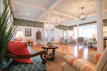 Interior of the Ocean House Hotel in Old Orchard Beach, Maine