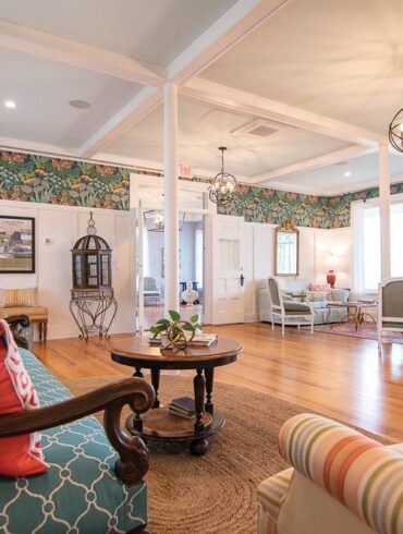 Interior of the Ocean House Hotel in Old Orchard Beach, Maine