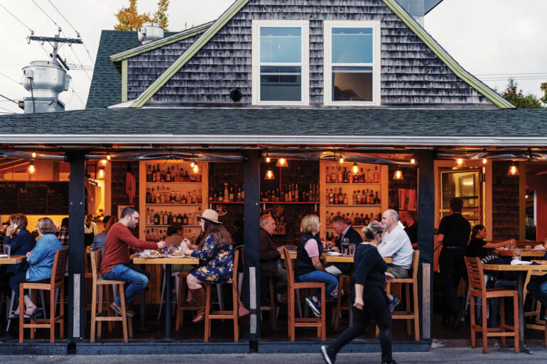 Havana Parrilla, an open-air bar and grill in Bar Harbor, Maine, near Acadia National Park