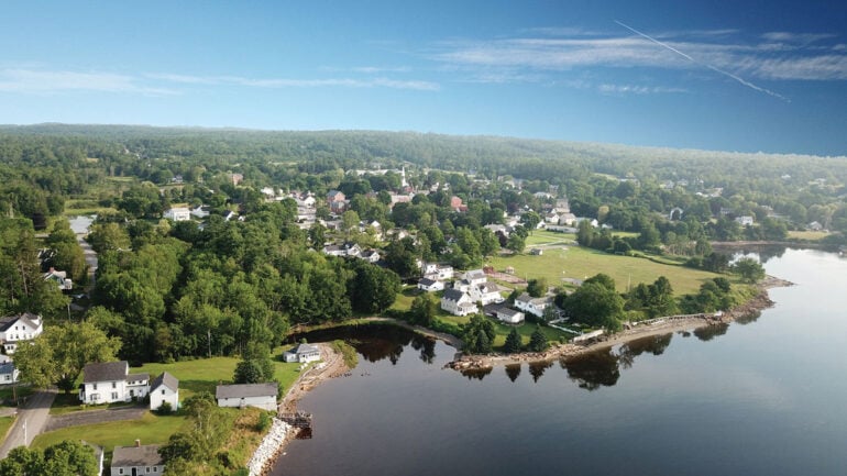 Searsport Maine from above