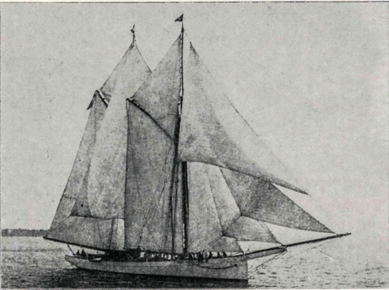 The 1885 schooner Coronet, built for industrialist Rufus T. Porter