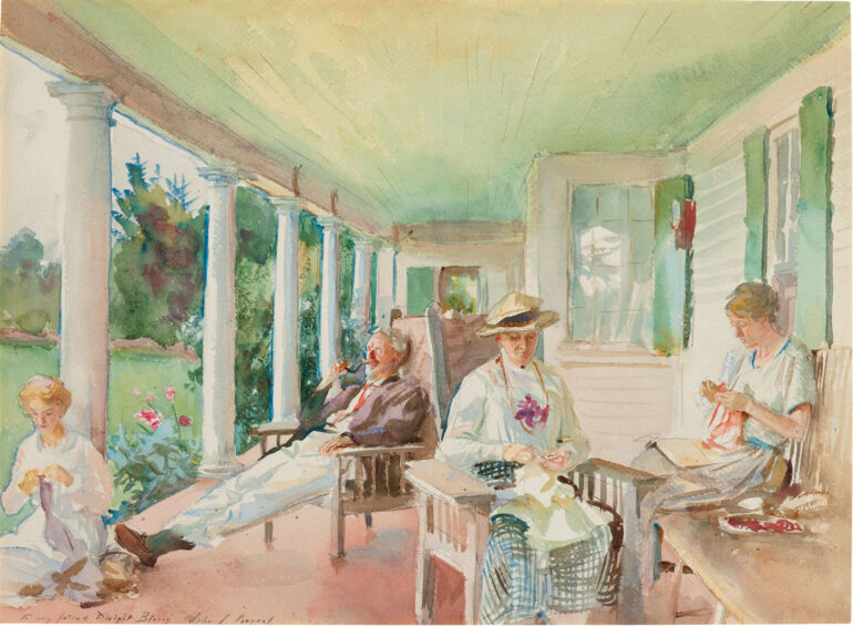 The Piazza; On the Verandah, by John Singer Sargent