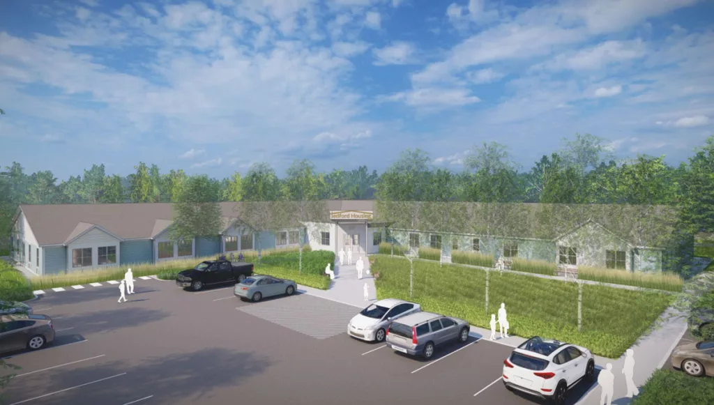 a rendering of Tedford Housing's new emergency housing unit partially funded by Highland Green residents