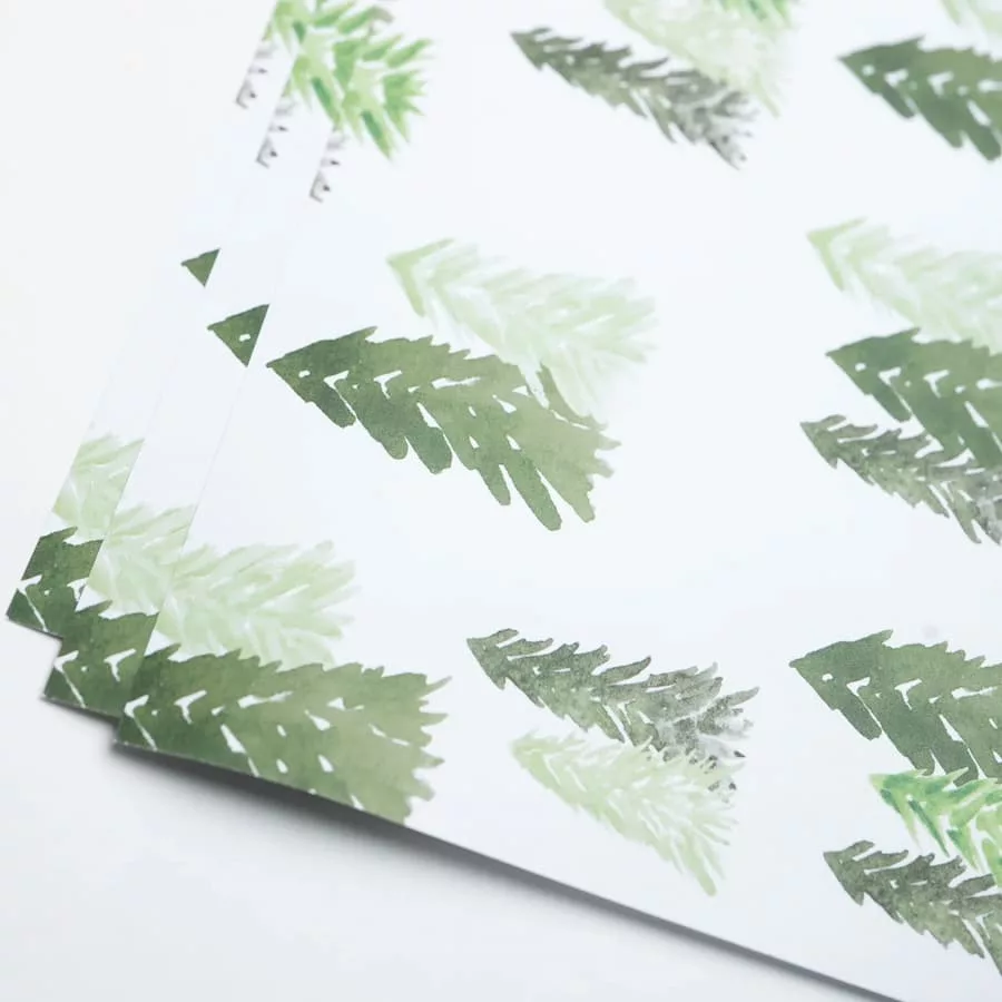 Gert & Co Forest Watercolor Gift Wrap