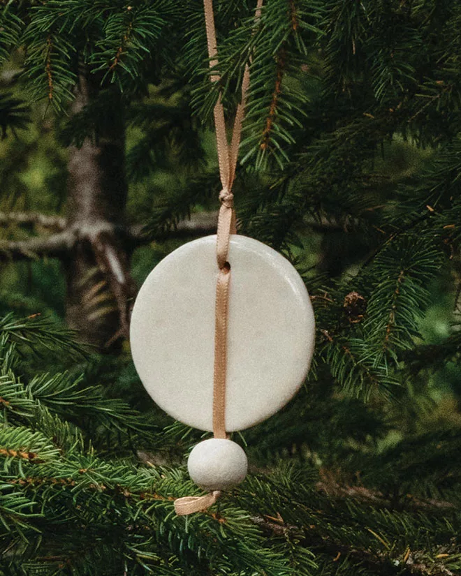 free-form clay ornament from Softset Clay