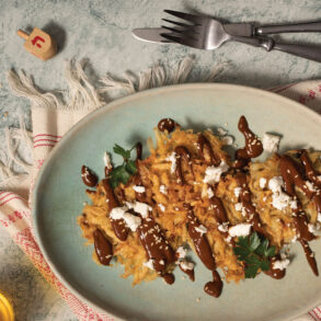 Latkes con Mole, from Sabor Judío: The Jewish Mexican Cookbook by Ilan Stavans and Margaret Boyle