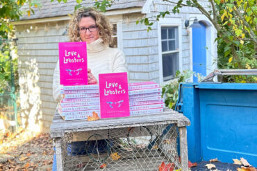 Shannon Parker with her new novel, Love & Lobsters