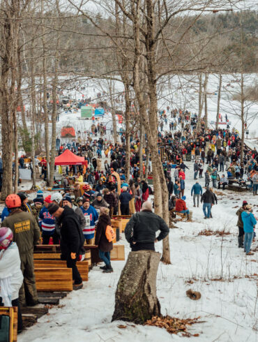 2022 U.S. National Toboggan Championships Races at the Camden Snowbowl