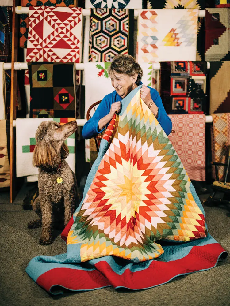 Betsey Telford-Goodwin and a 1925 Amish Star of Bethlehem quilt