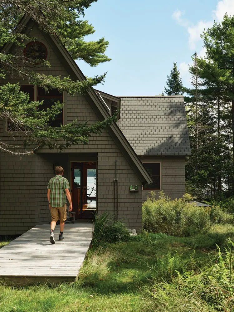 exterior of off grid home