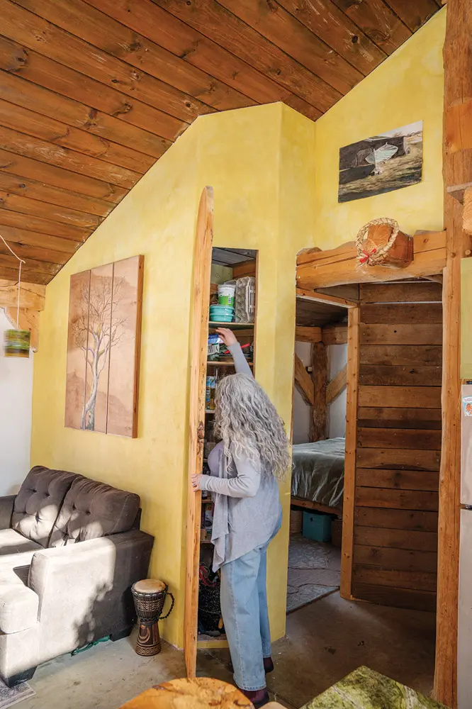 Interior of off grid home