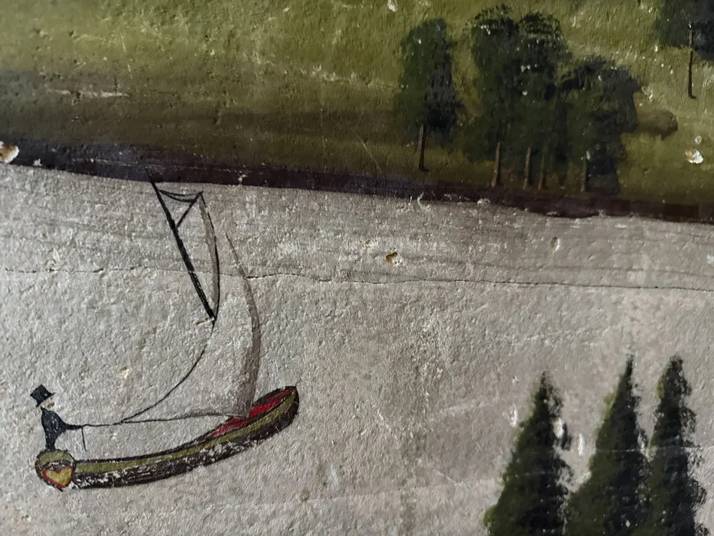 “The Man in the Skiff” at the Rufus Porter Museum 