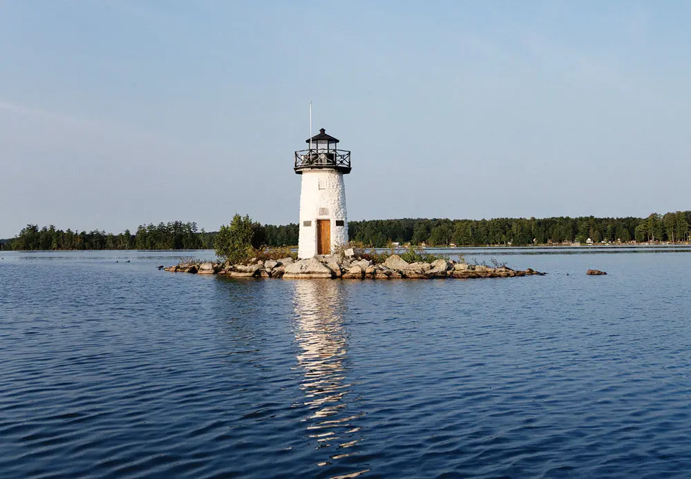 Ladies Delight Light on Cobbosseecontee Lake