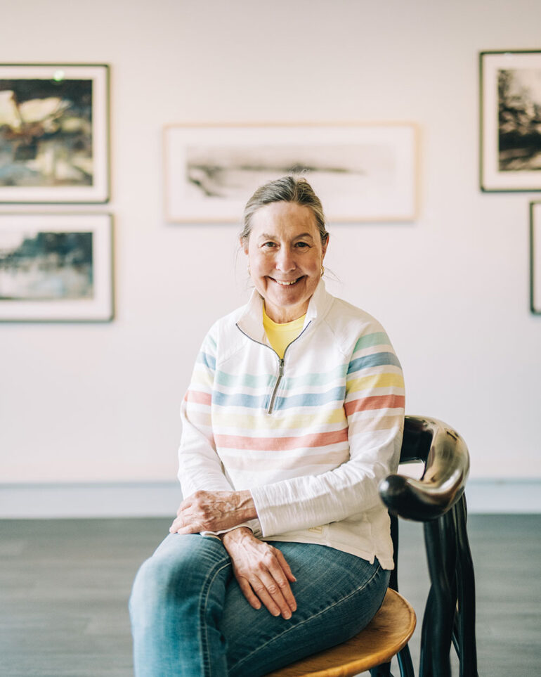 Tyra Hanson, curator of Mount Desert's Gallery at Somes Sound