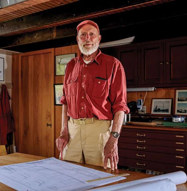 Doug Hylan at the Hylan & Brown boatyard
